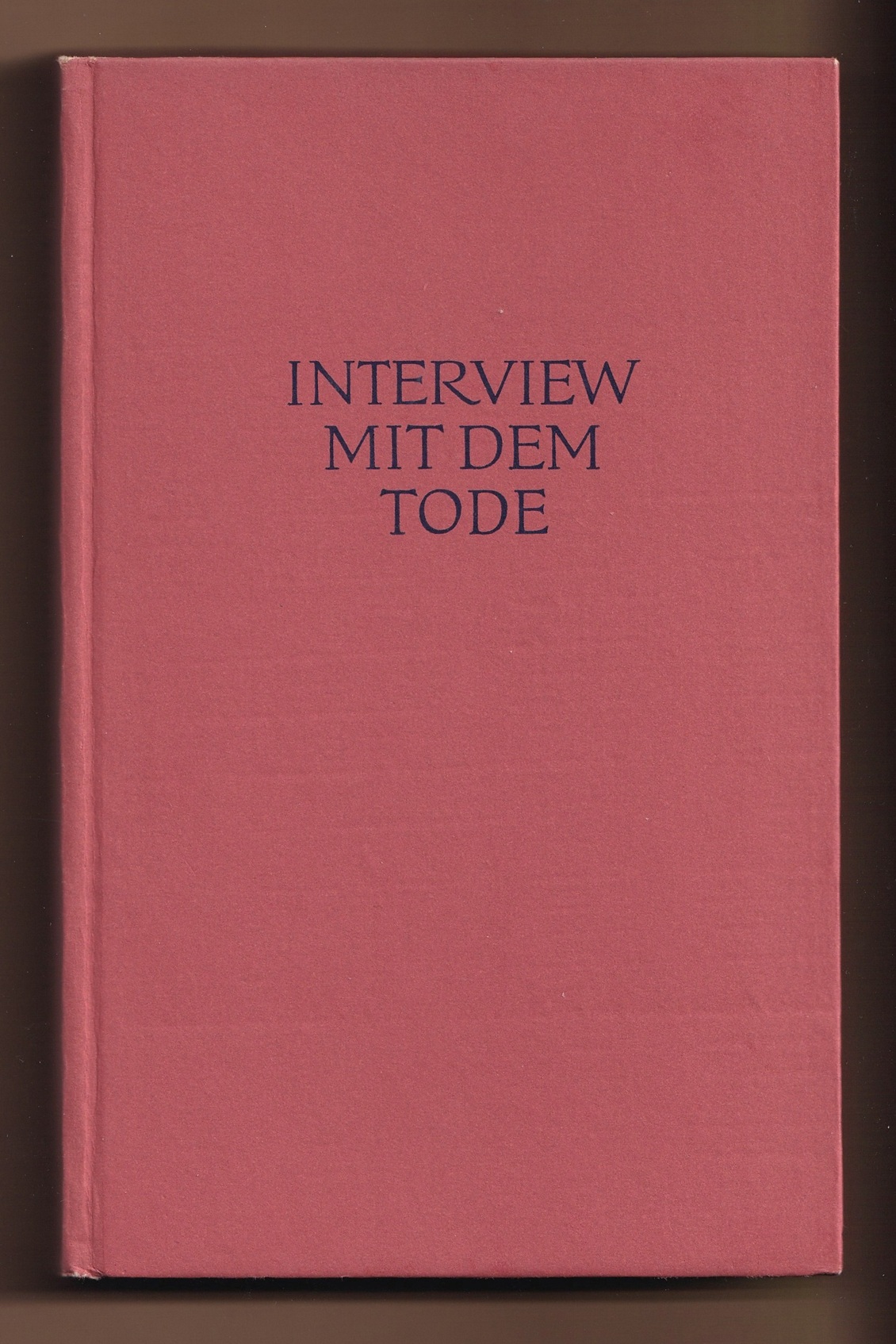 Umschlag: Interview mit dem Tode