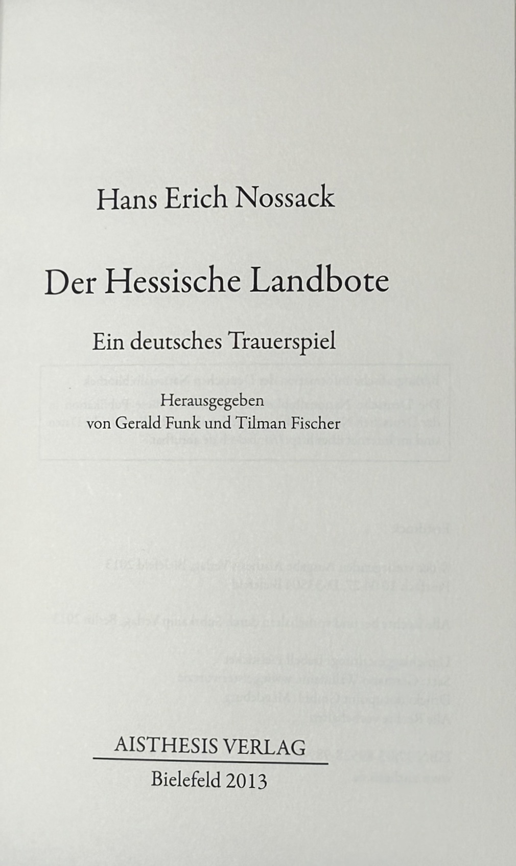 Titel: Landbote