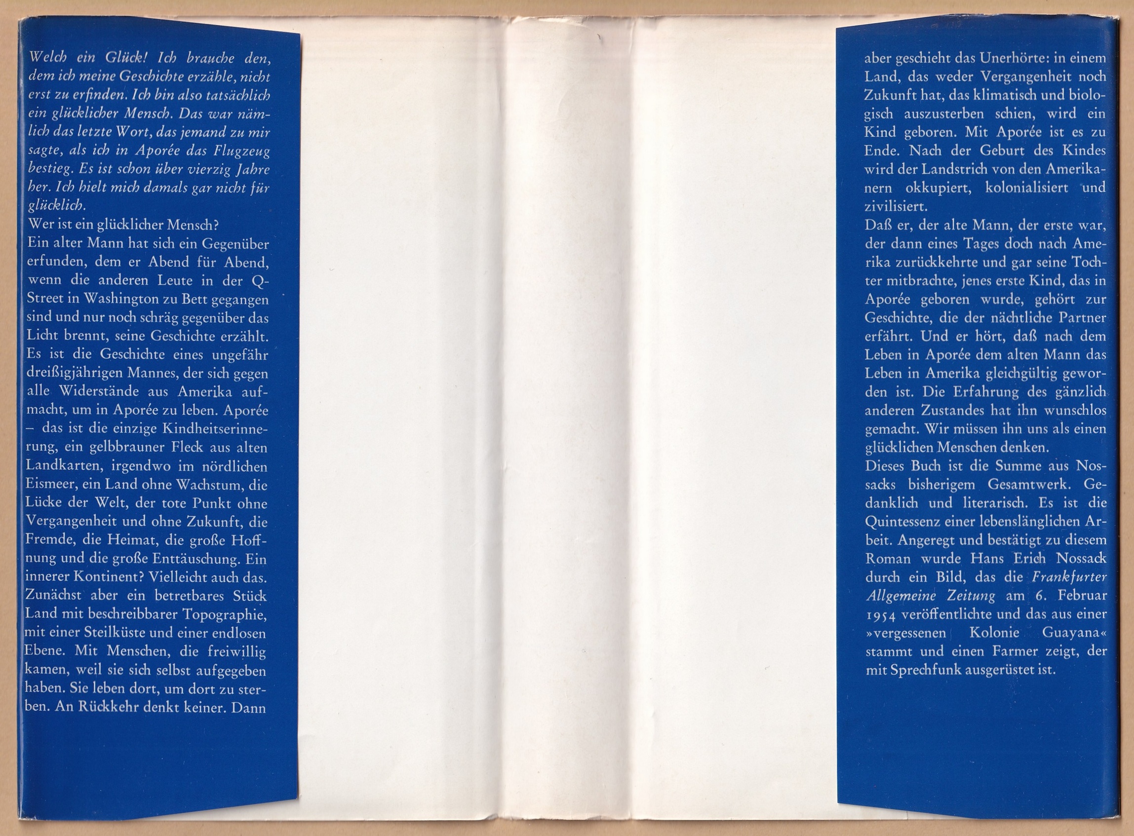 Klappentext: Ein glücklicher Mensch