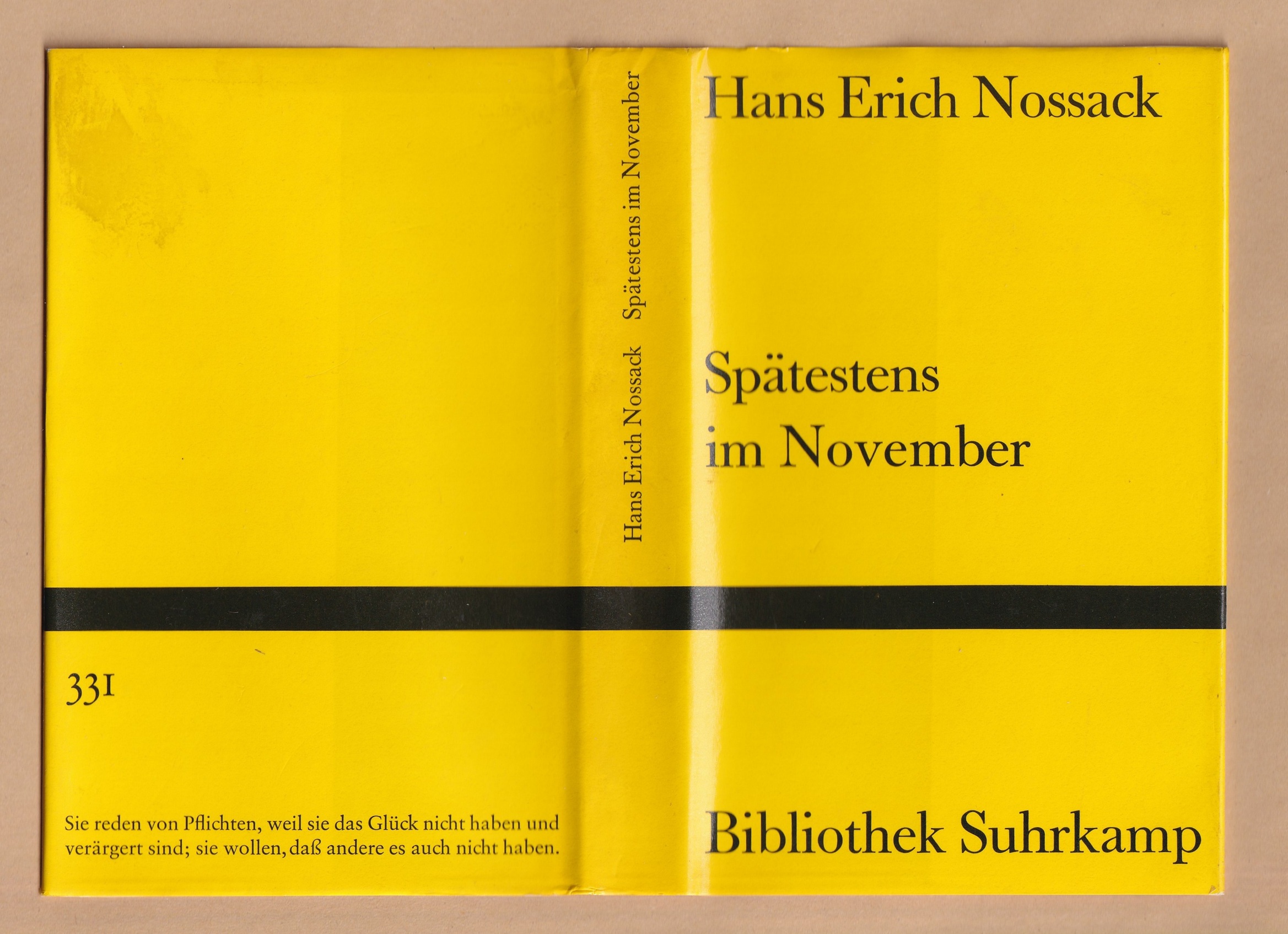 Taschenbuch-Cover: Spätestens im November