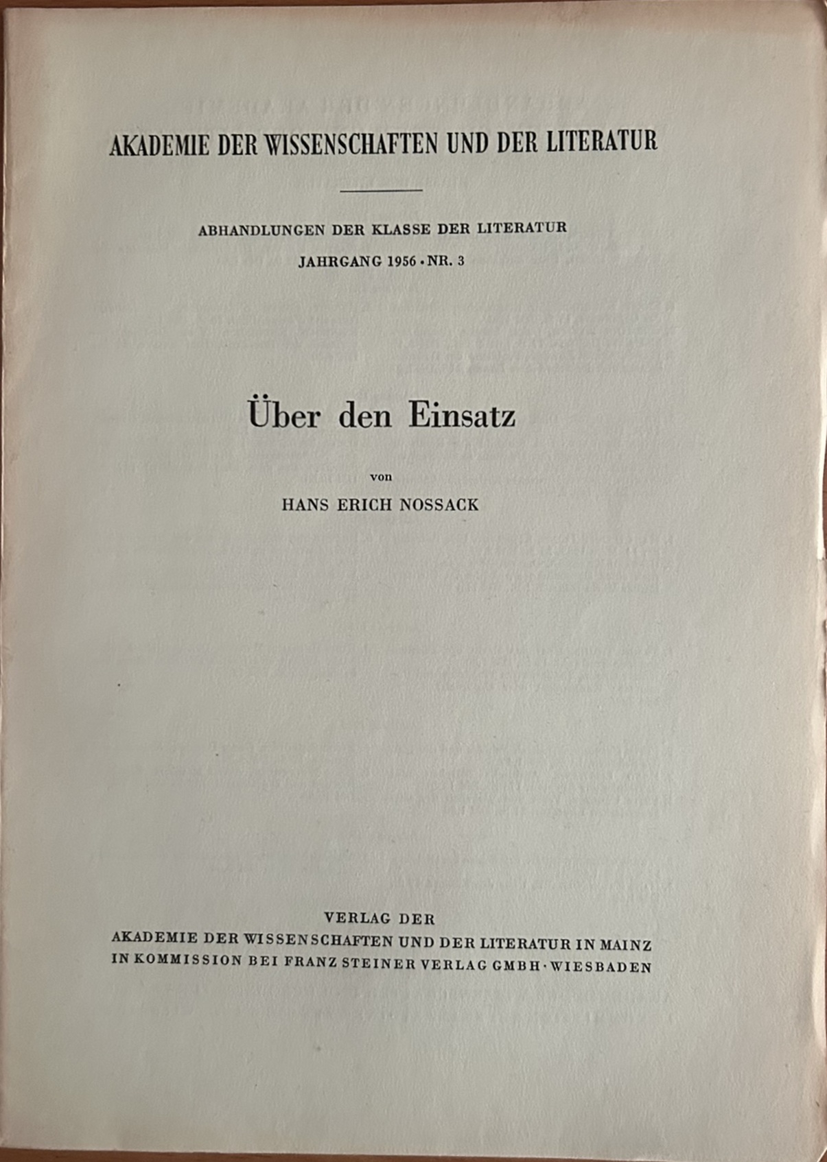 Einsatz