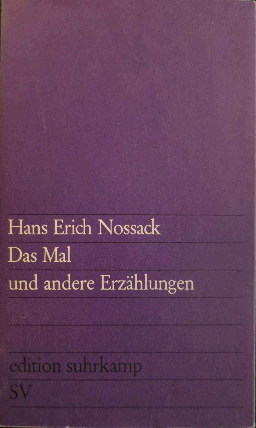 Das Mal und andere Erzählungen