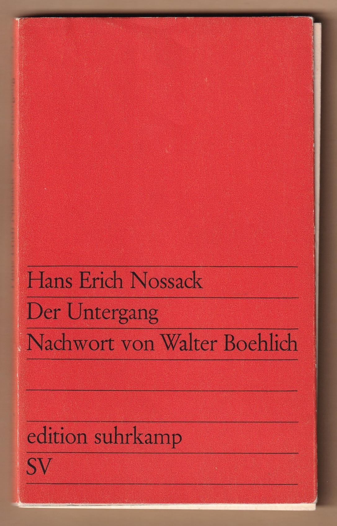 Taschenbuch-Cover: Der Untergang