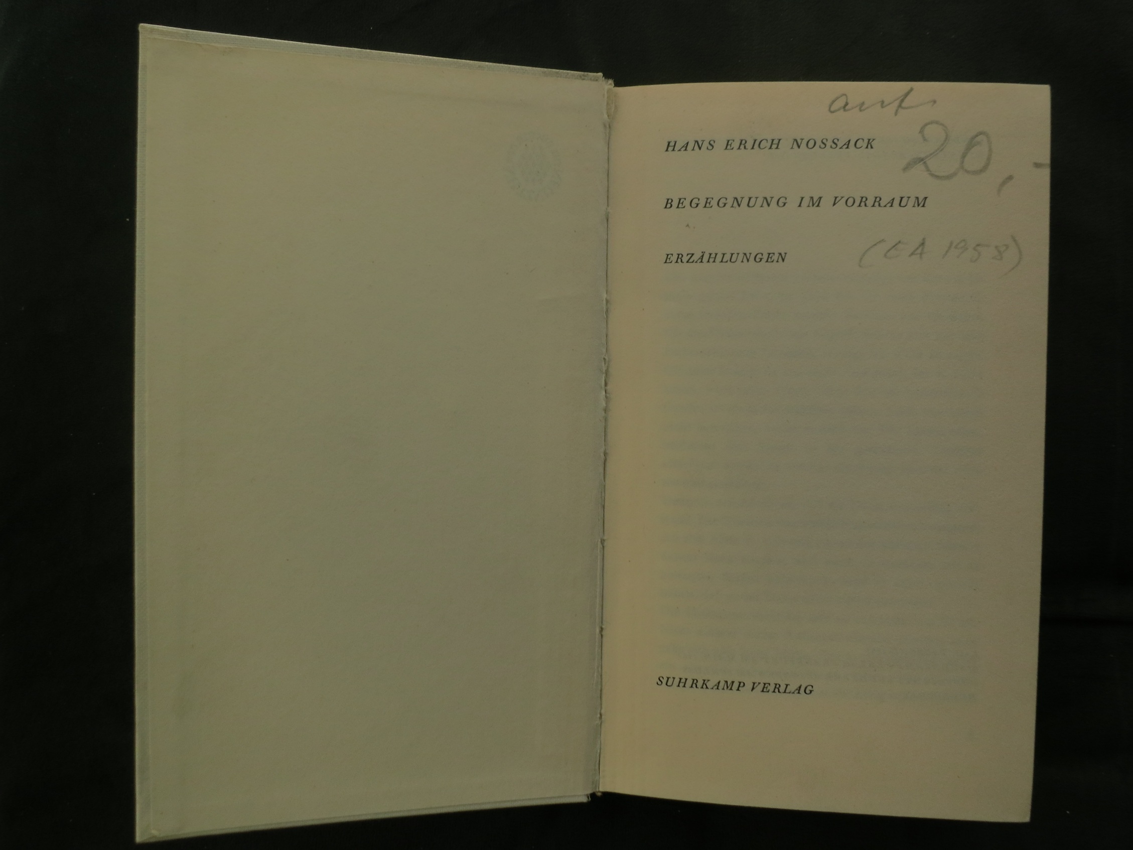 Titel Begegnung im Vorraum